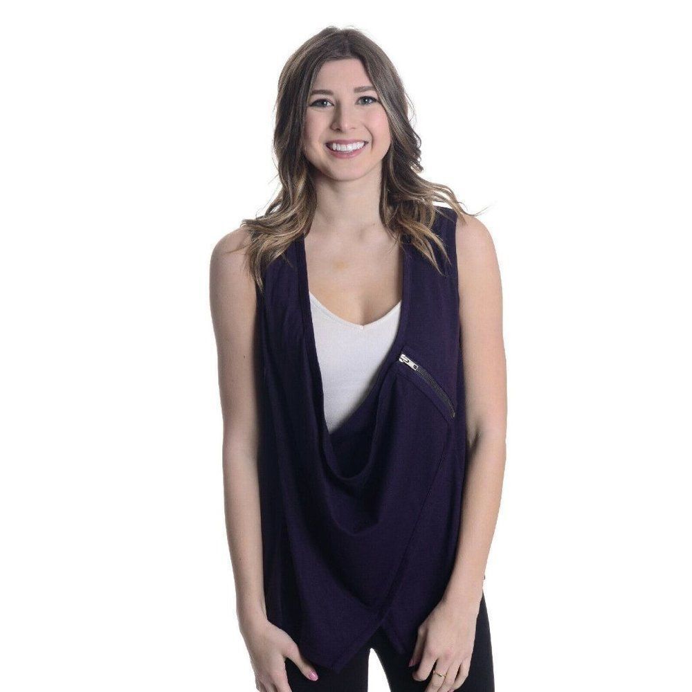 Zoa New York Egplant Purple Sleeveless Tank Top XS